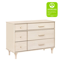 M9016NX,Lolly 6-Drawer Double Dresser  Assembled in Washed Natural