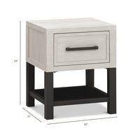 B25860WDF,Newbern Nightstand  Assembled in White Driftwood