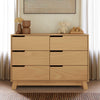 M4216HY,Hudson 6-Drawer Double Dresser  Assembled in Honey