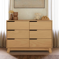 M4216HY,Hudson 6-Drawer Double Dresser  Assembled in Honey