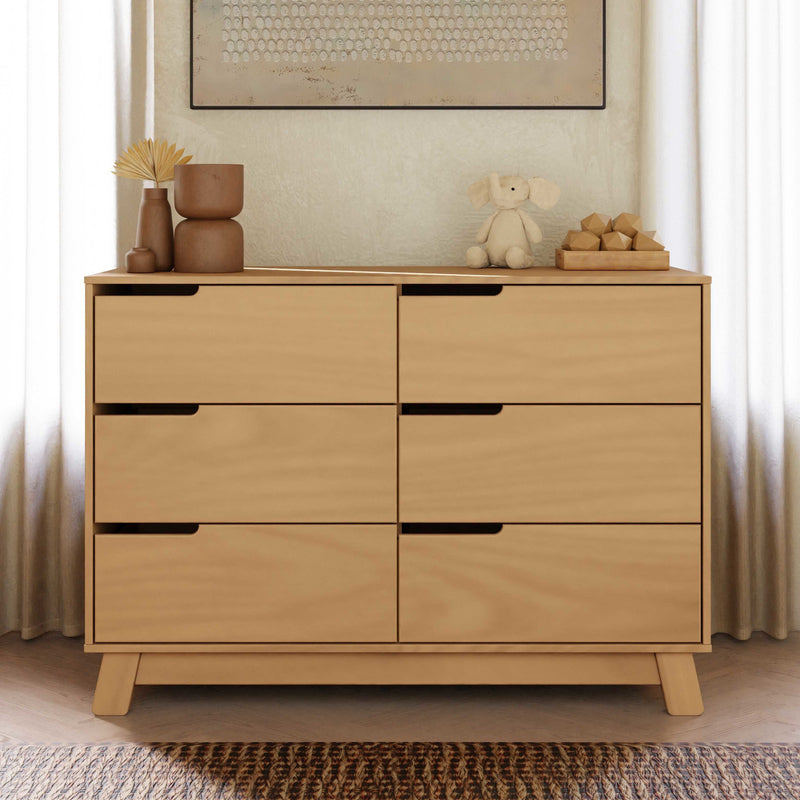 M4216HY,Hudson 6-Drawer Double Dresser  Assembled in Honey