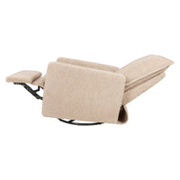 M20977CSG,Cali Flange Gliding Swivel Recliner in Chai Shearling
