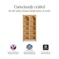 M24814HY,Eloise Bookcase  Assembled in Honey