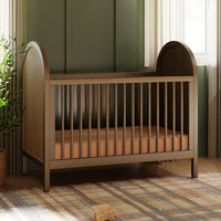 M25601NLNC,Bondi Cane 3-in-1 Convertible Crib w/Toddler Bed Kit in Natural Walnut w/Natural Cane