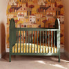 M25601FRGRNC,Bondi Cane 3-in-1 Convertible Crib w/ Toddler Bed Kit in Forest Green w/ Natural Cane