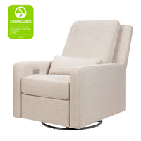 M23085PBEW,Sigi Glider Recliner w/ Electronic Control and USB in Performance Beach Eco-Weave