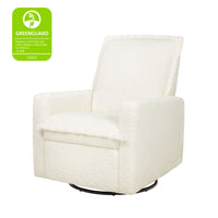 M20977CMSG,Cali Flange Gliding Swivel Recliner in Cream Shearling
