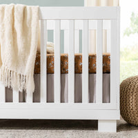 M6701W,Modo 3-in-1 Convertible Crib w/Toddler Bed Conversion Kit in White Finish