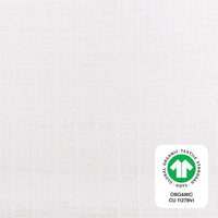 T29436,Plain White Muslin Mini Crib Sheet in GOTS Certified Organic Cotton