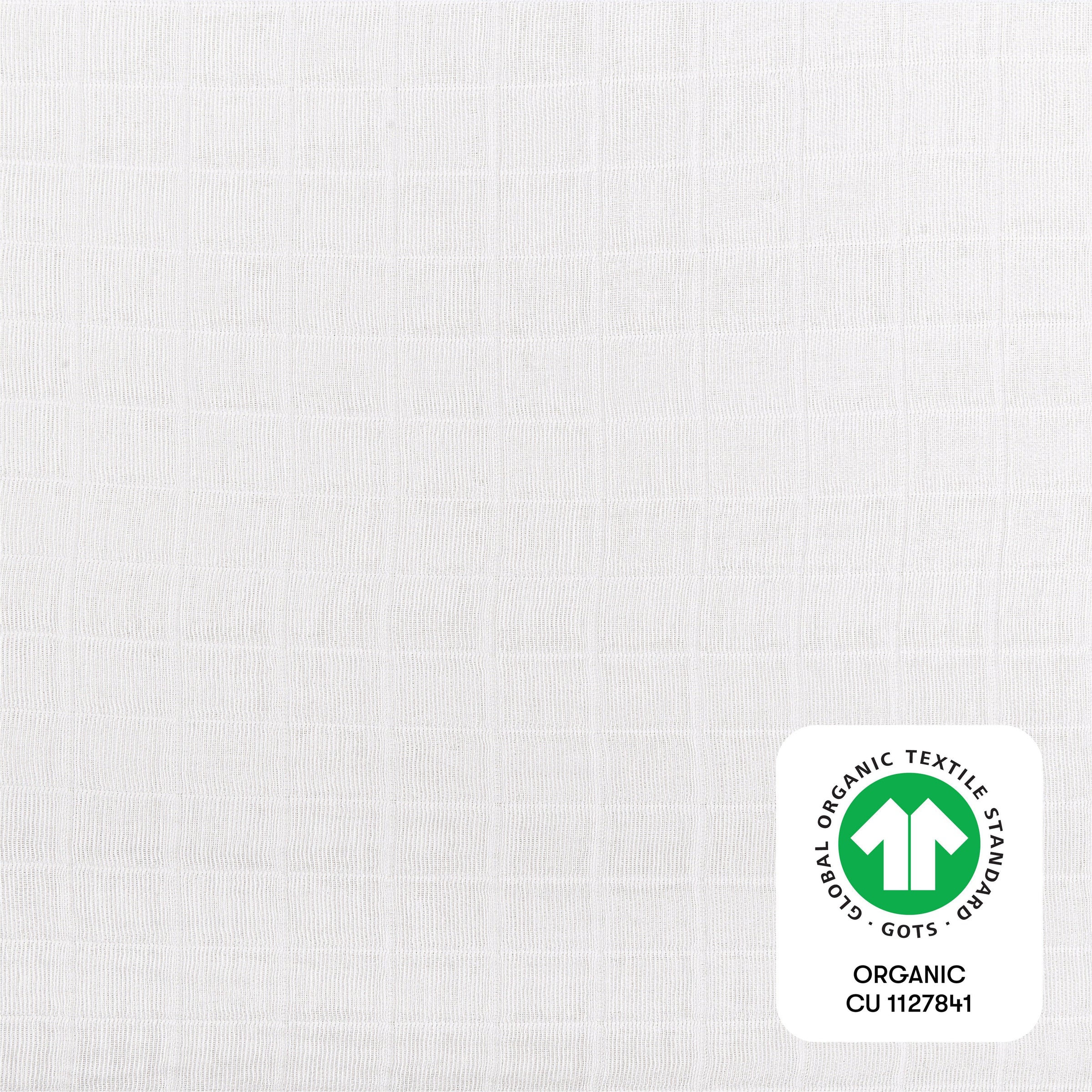 T29436,Plain White Muslin Mini Crib Sheet in GOTS Certified Organic Cotton