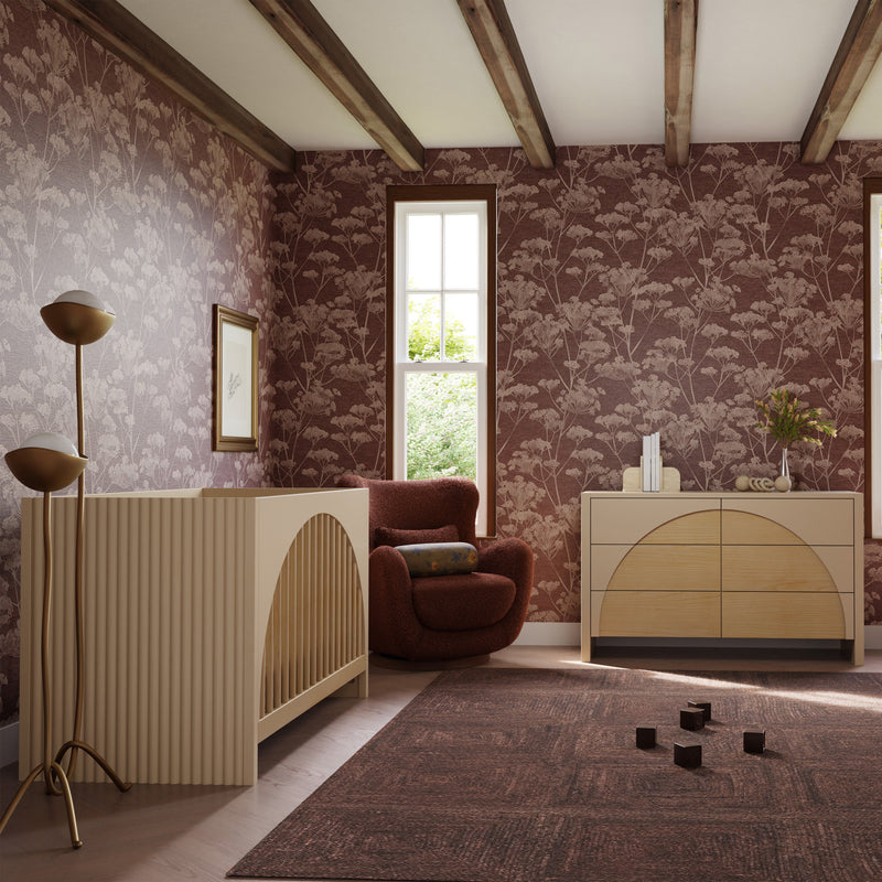 M30201TPESH,Moab 3-in-1 Convertible Crib in Taupe/Ash