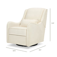 M27787PIEB,Devon Recliner and Swivel Glider in Performance Ivory Eco-Basketweave
