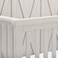 B14501WDF,Emory Farmhouse 4-in-1 Convertible Crib in White Driftwood