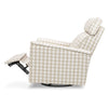 M17182TGH,Willa Pro Power Glider Recliner w/ Power Lumbar in Tan Gingham