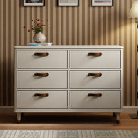 B14316RW,Tanner 6-Drawer Dresser in Warm White