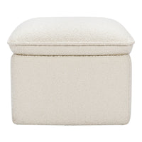 M20985WB,Cali Storage Ottoman in Ivory Boucle