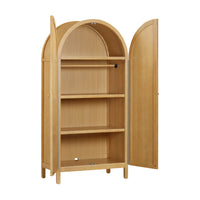 M25929HY,Bondi Cane Armoire  Assembled in Honey
