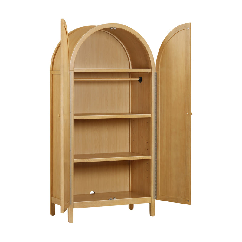 M25929HY,Bondi Cane Armoire  Assembled in Honey