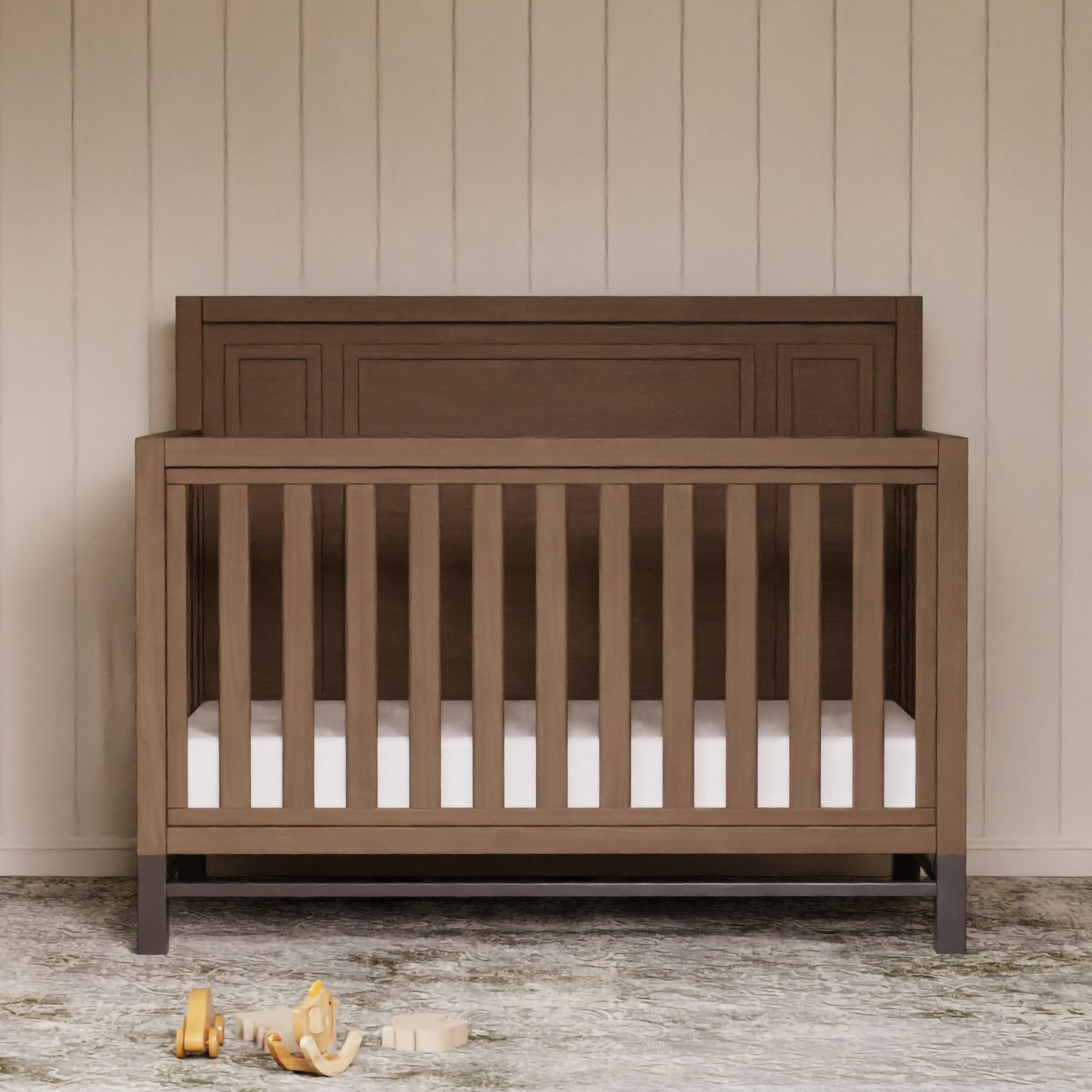 B25801DF,Newbern 4-in-1 Convertible Crib in Driftwood