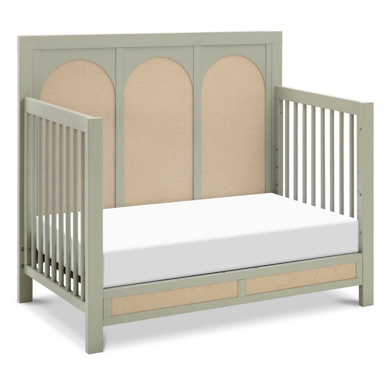 M24801FSPSEW,Eloise 4-in-1 Convertible Crib in French Sage and Performance Sand Eco-Weave