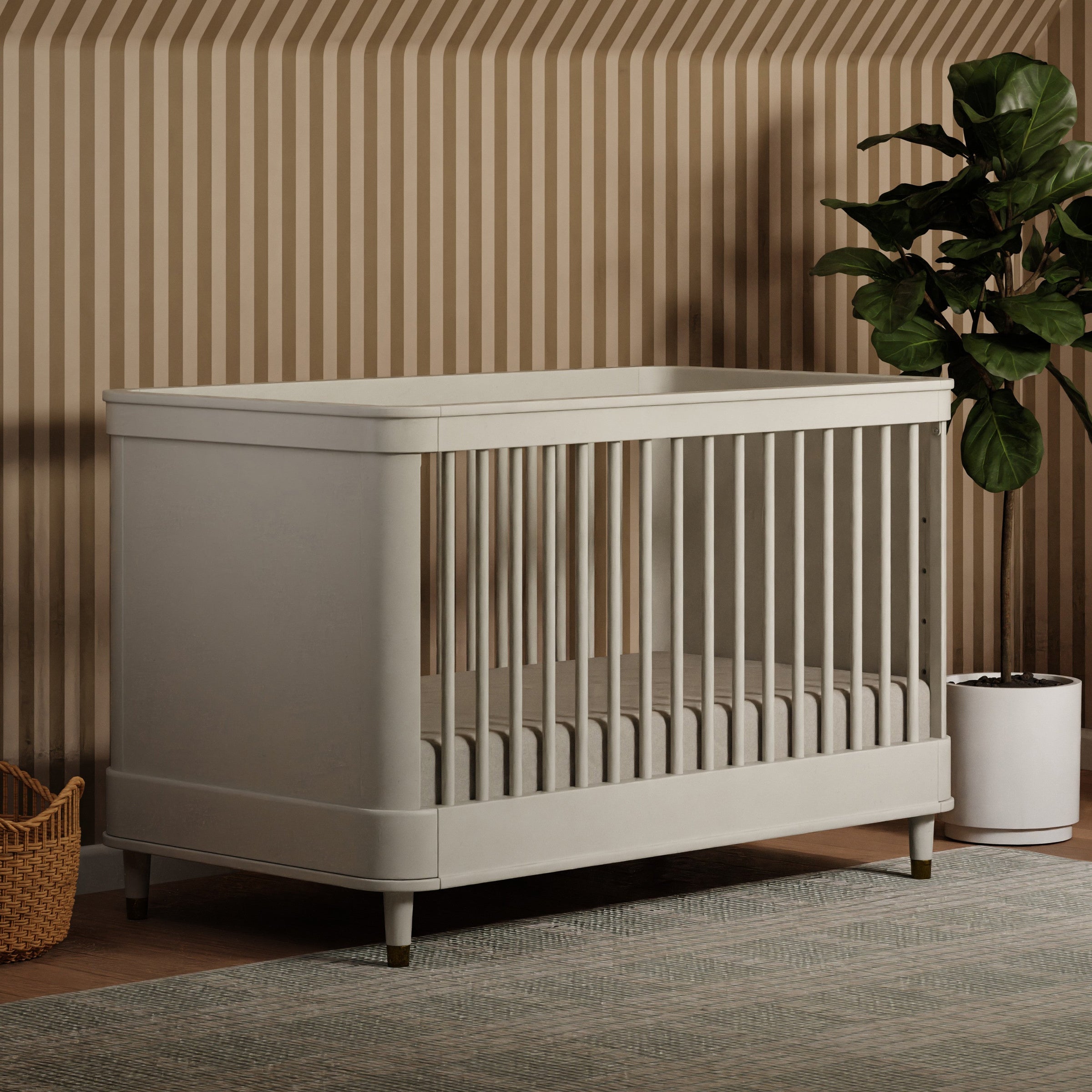 B14301RW,Tanner 3-in-1 Convertible Crib in Warm White