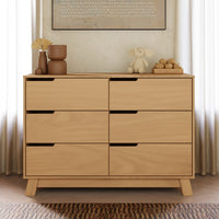 M4216HY,Hudson 6-Drawer Double Dresser  Assembled in Honey