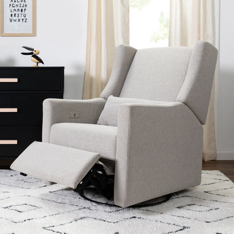 M11288PGEW,Kiwi Glider Recliner w/ Electronic Control and USB in Performance Grey Eco-Weave
