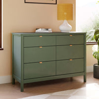M25616FRGR,Bondi 6-Drawer Assembled Dresser in Forest Green