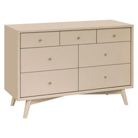 M15916TPE,Palma 7-Drawer Double Dresser  Assembled in Taupe