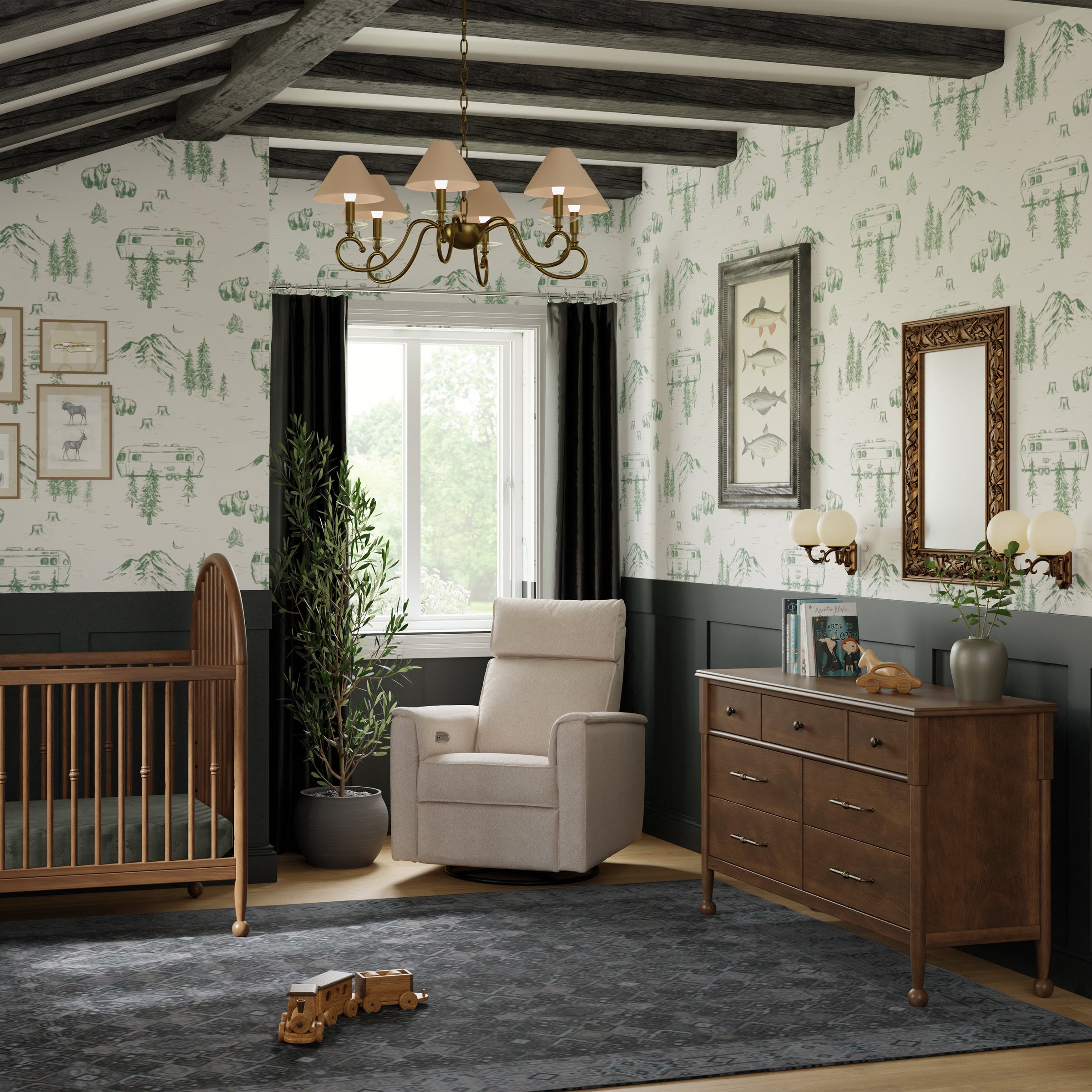 M31416NL,Alouette 7-Drawer Assembled Dresser in Natural Walnut