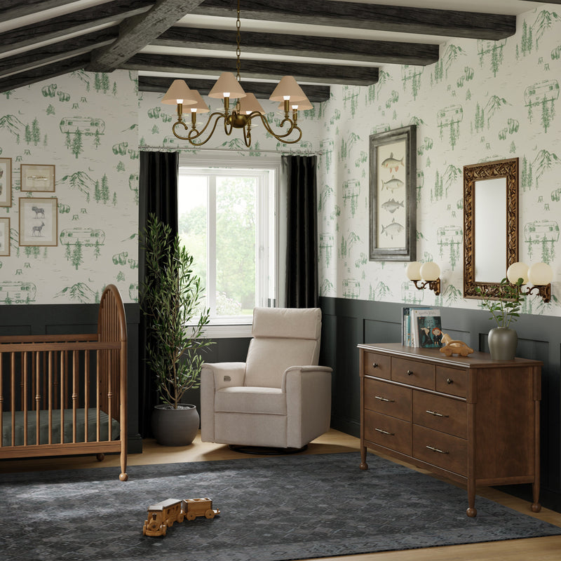 M31416NL,Alouette 7-Drawer Assembled Dresser in Natural Walnut