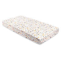 T29135,Terrazzo Muslin Crib Sheet in GOTS Certified Organic Cotton