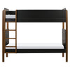 M18494BNL,TipToe Bunk Bed in Black and Natural Walnut