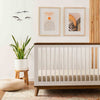 M5801WNL,Scoot 3-in-1 Convertible Crib w/ToddlerBed Conversion Kit in White/NaturalWalnut