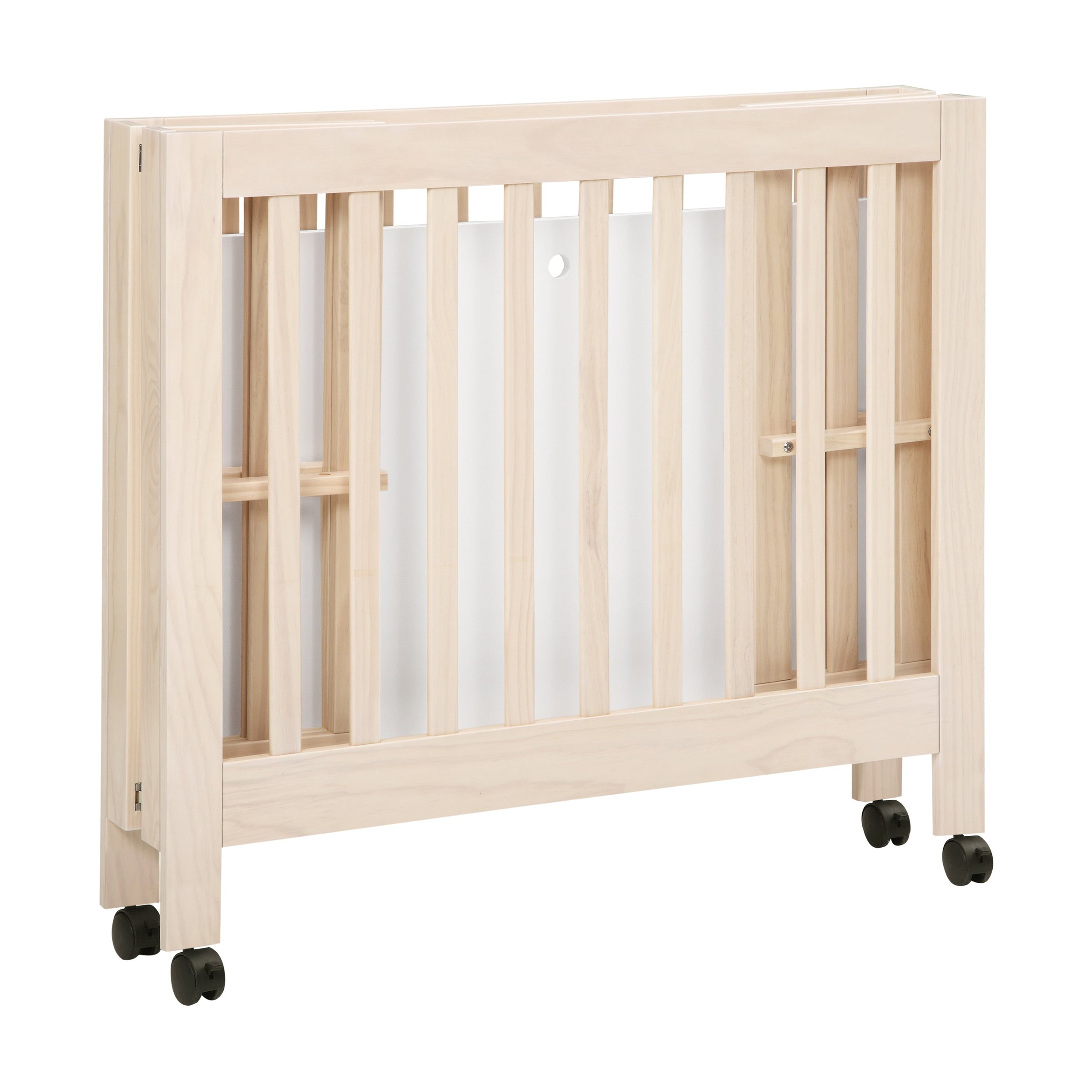 M6698NX,Origami Mini Crib in Washed Natural