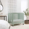 M6698LS,Origami Mini Crib in Light Sage