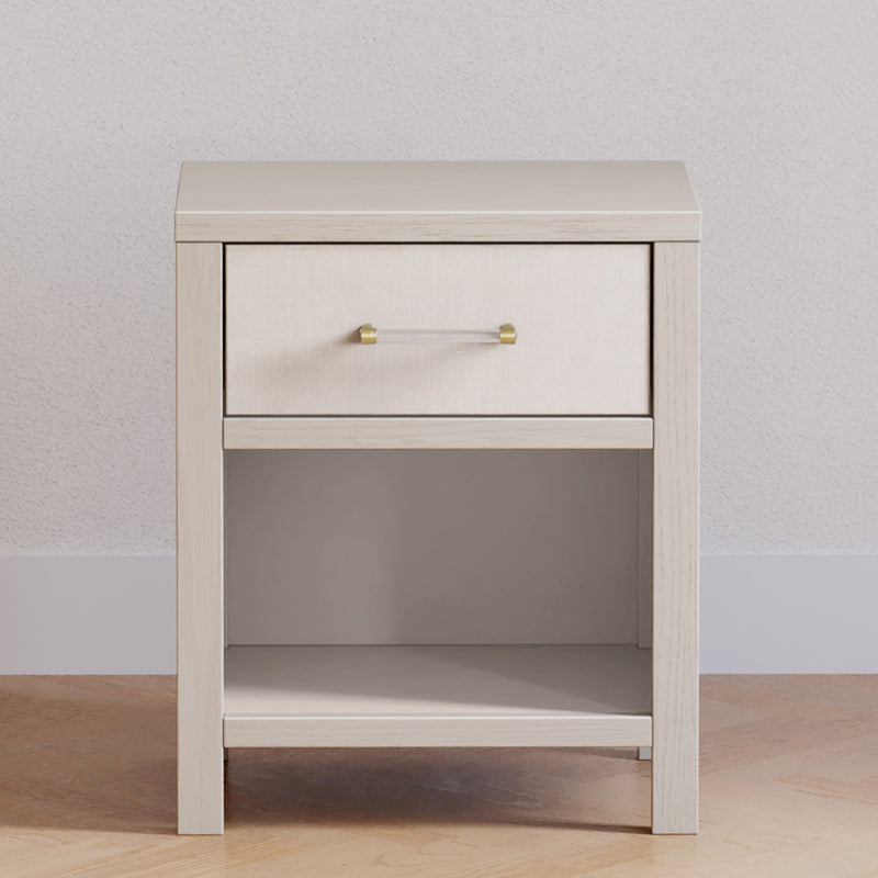 M24860WDFPEW,Eloise Nightstand  Assembled in White Driftwood and Performance Pearl Eco-Weave