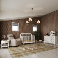 M7141RW,Liberty 4-in-1 Convertible Spindle Crib in Warm White