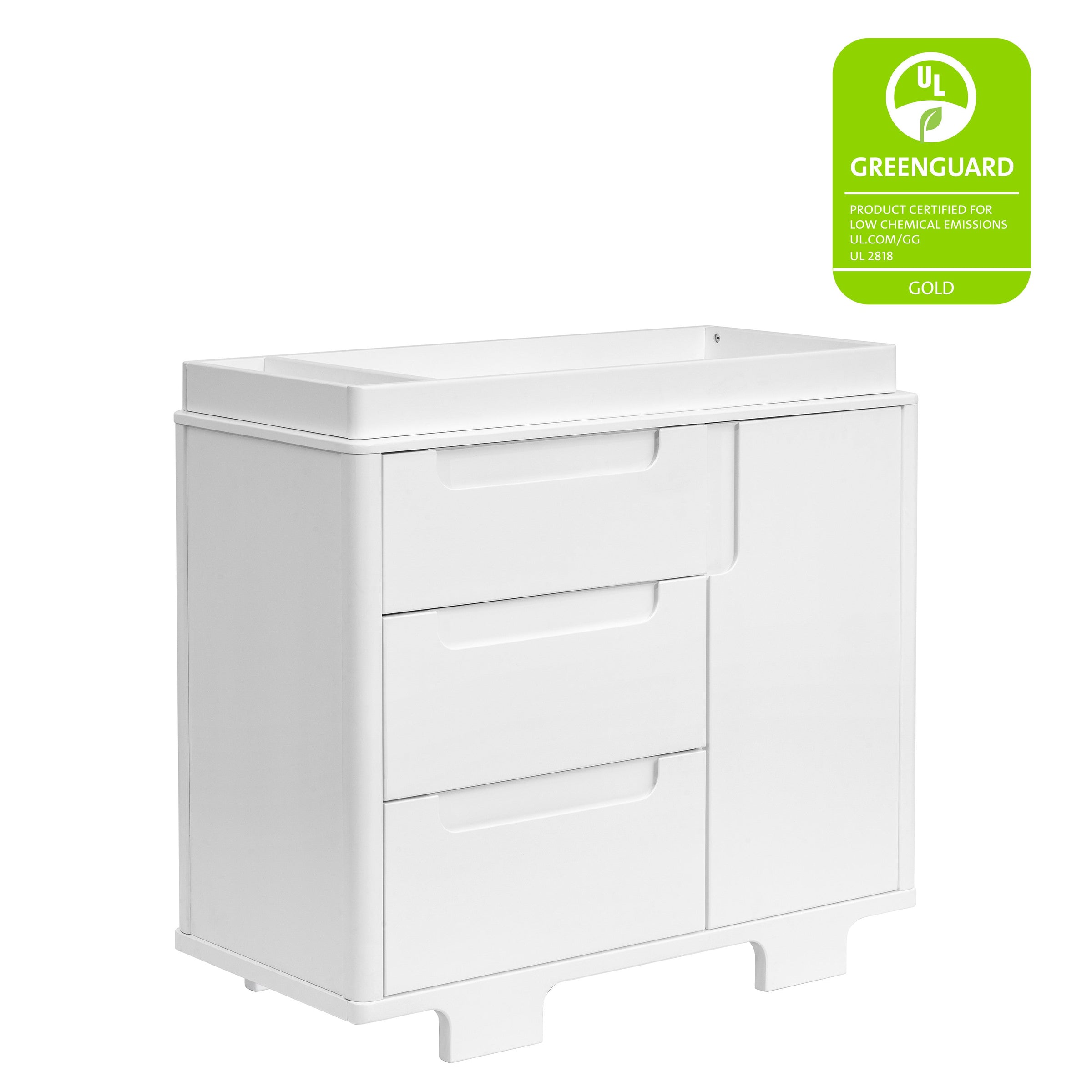 M23423W,Yuzu 3-Drawer Changer Dresser in White