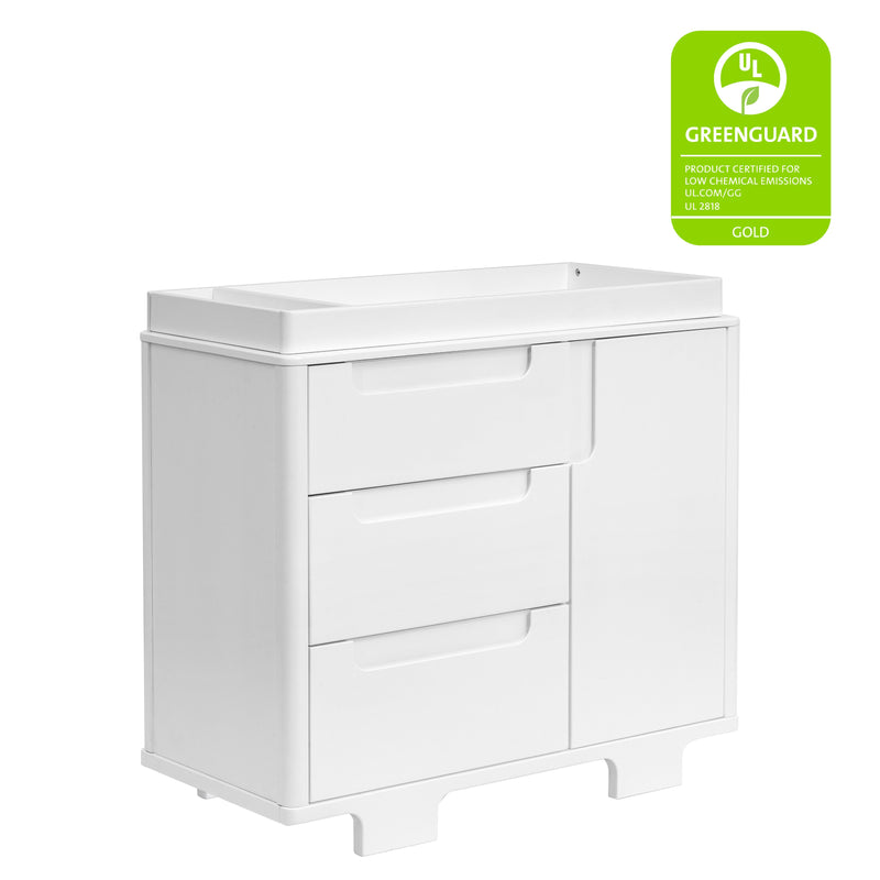 M23423W,Yuzu 3-Drawer Changer Dresser in White