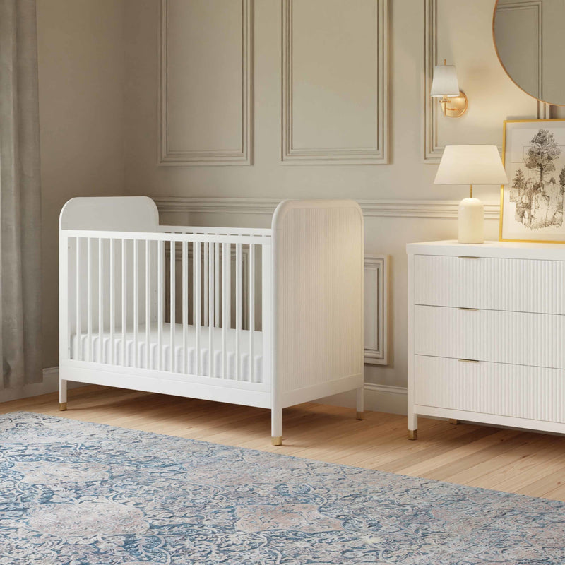 M26742RW,Brimsley Tambour 3-in-1 Convertible Crib in Warm White