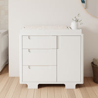 M23423W,Yuzu 3-Drawer Changer Dresser in White