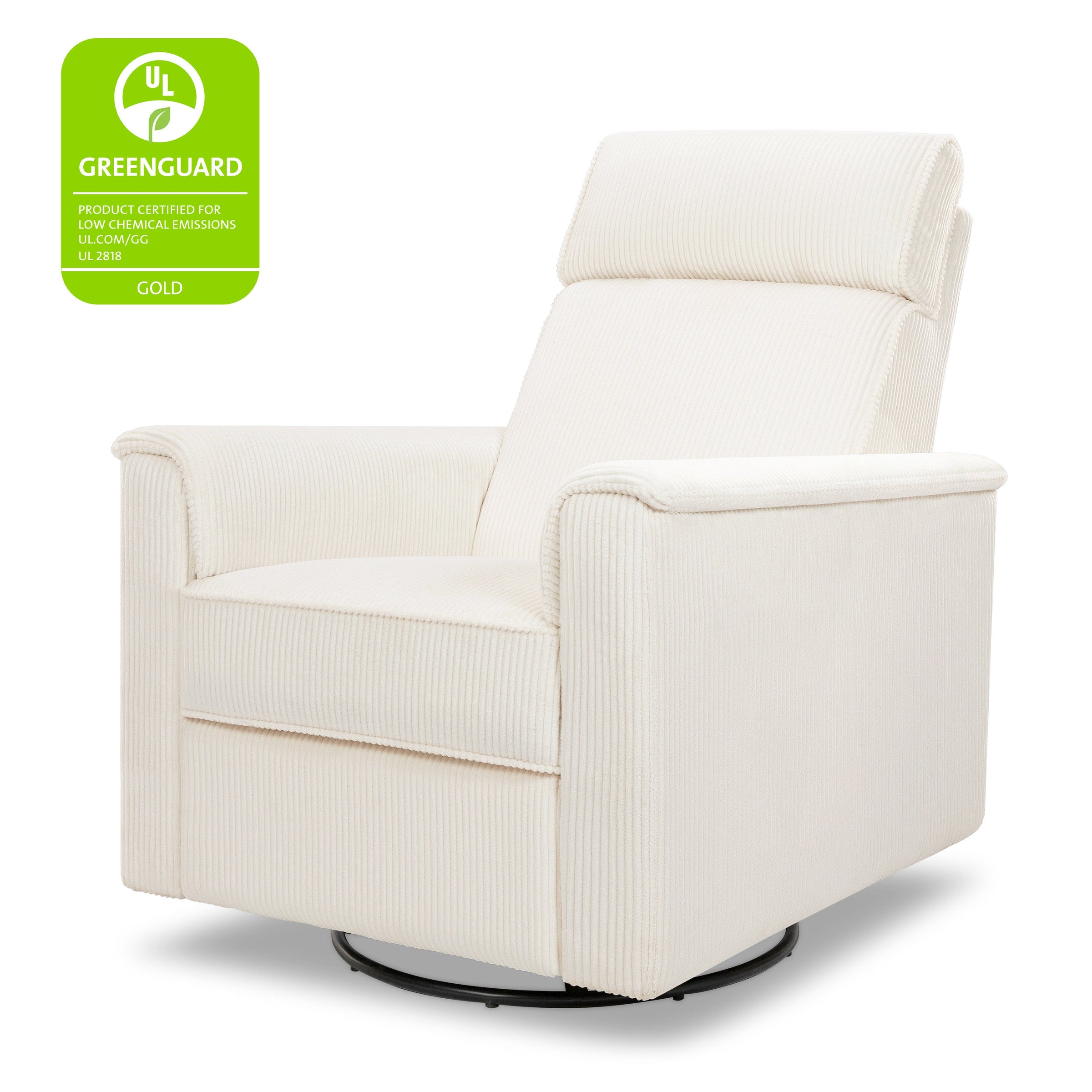 B17183YC,Willa Deluxe Power Glider Recliner w/Heat&Massage in Ivory Corduroy