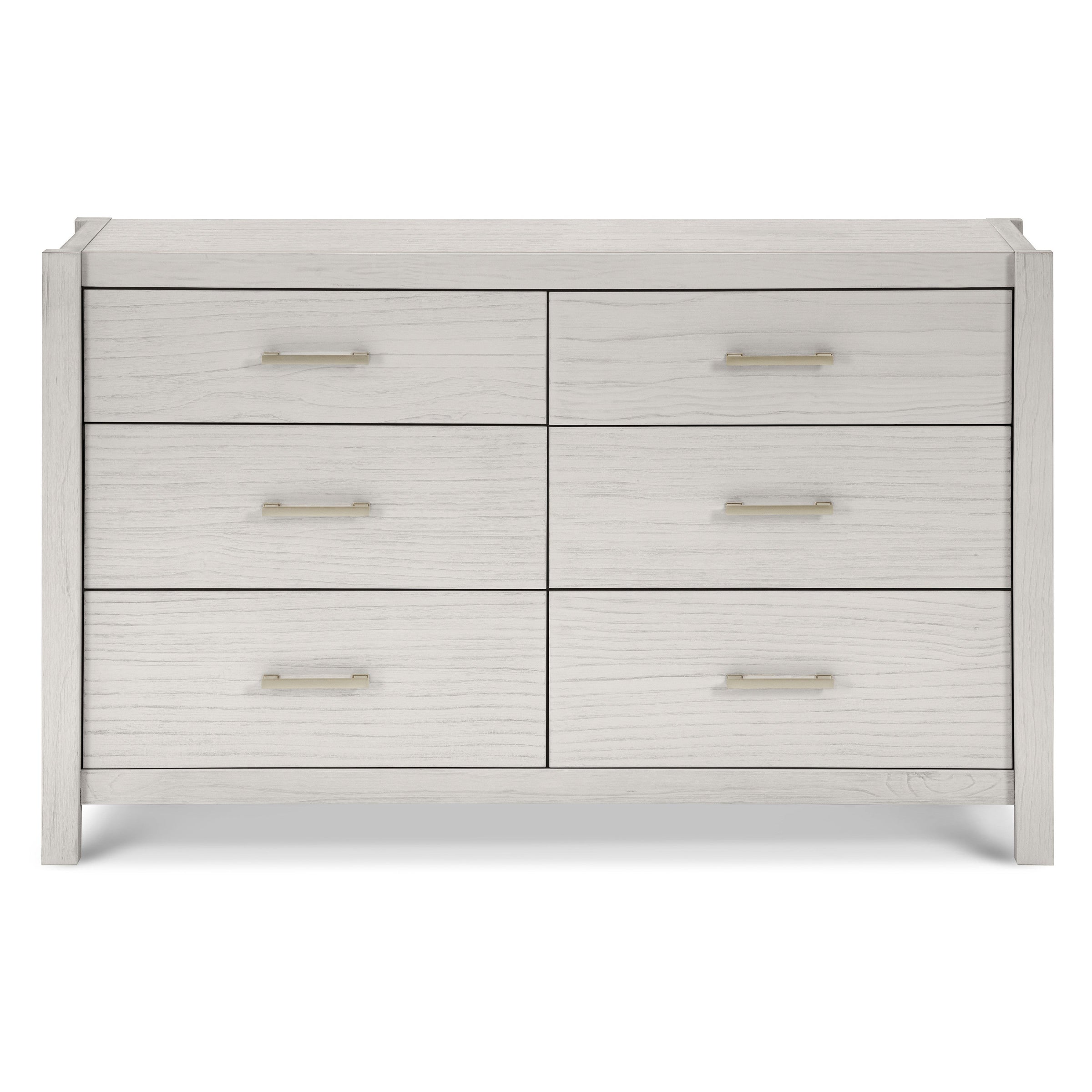 B26416WDF,Hemsted 6-Drawer Assembled Dresser in White Driftwood