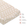 T27037,Beach Bum Quilted Muslin Changing Pad Cover in GOTS Certified Organic Cotton