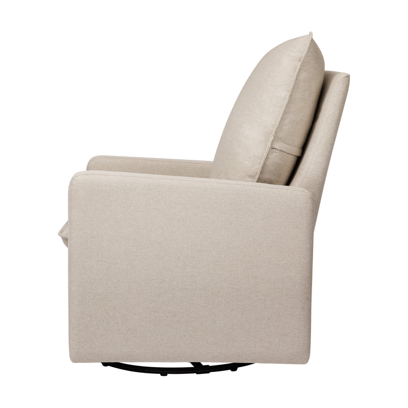 M20987PBEW,Cali Pillowback Swivel Glider in Performance Beach Eco-Weave