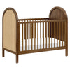M25601NLNC,Bondi Cane 3-in-1 Convertible Crib w/Toddler Bed Kit in Natural Walnut w/Natural Cane