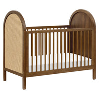 M25601NLNC,Bondi Cane 3-in-1 Convertible Crib w/Toddler Bed Kit in Natural Walnut w/Natural Cane