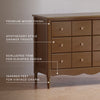 M7116NL,Liberty 6-Drawer Assembled Dresser in Natural Walnut