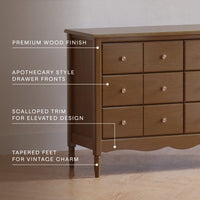 M7116NL,Liberty 6-Drawer Assembled Dresser in Natural Walnut